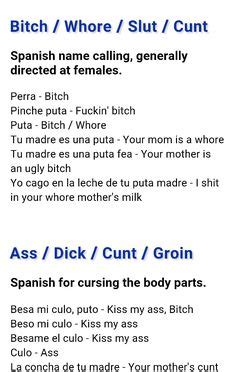 Spanish profanity .